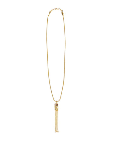 GARNET STONE CHAIN NECKLACE