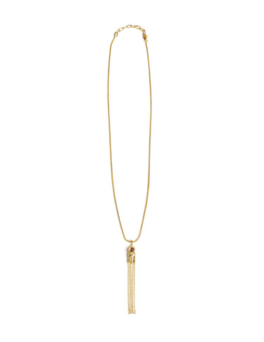 GARNET STONE CHAIN NECKLACE