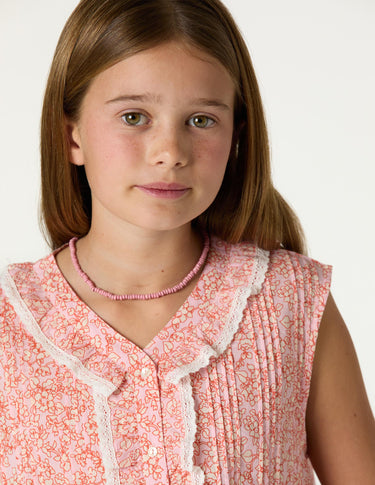 BLOOM PINK RUFFLE TOP