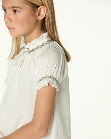 CAMISA ECRU NIDO VERDE