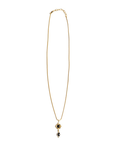 GOLD/BLACK SQUARE NECKLACE