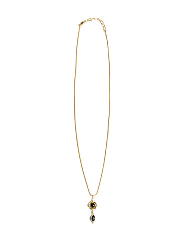 GOLD/BLACK SQUARE NECKLACE