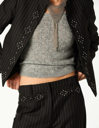 CHAQUETA RAYA DIPLOMATICA TACHA BLACK