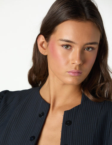 NAVY PINSTRIPE BLAZER