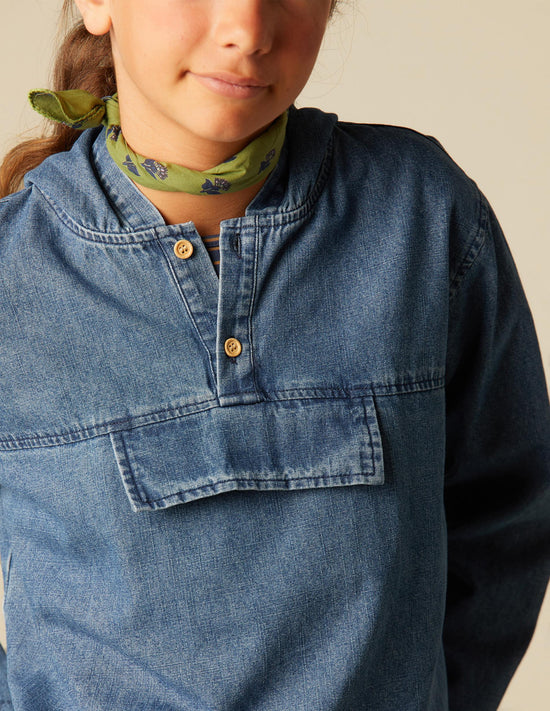DENIM SWEATSHIRT