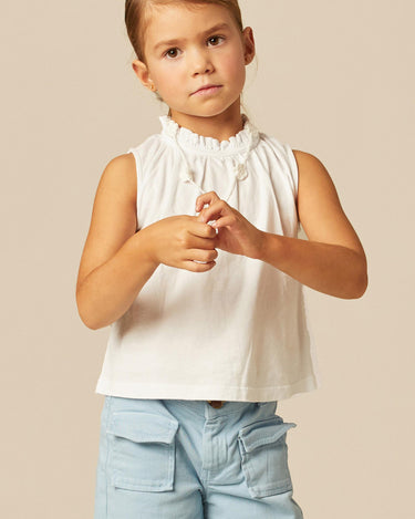 PANTALÓN BOLSILLOS TAPETA AZUL