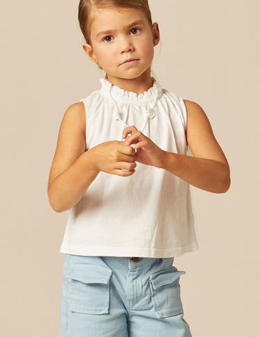 PANTALÓN BOLSILLOS TAPETA AZUL