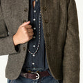 BLAZER MAO ESPIGA GRIS