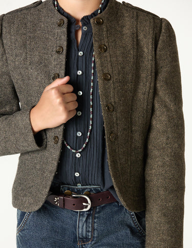 BLAZER MAO ESPIGA GRIS