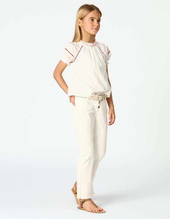 CAMISA MANGA PICOTING WHITE