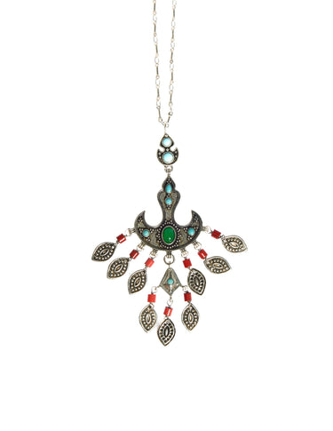 ETHNIC SILVER NECKLACE