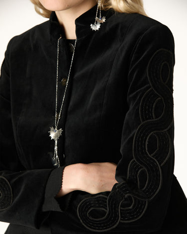 BLUE VELVET BLAZER EIGHTS