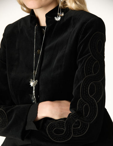 BLUE VELVET BLAZER EIGHTS