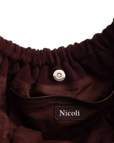 BURGUNDY SUEDE FRINGE BAG