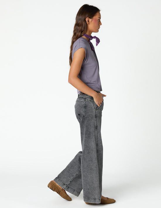 TROUSERS NN EMBROIDERED GREY