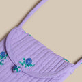 LILAC FLOWER SHOULDER BAG