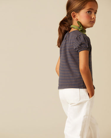 BLUE STRIPED T-SHIRT