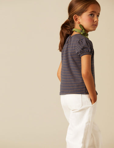 BLUE STRIPED T-SHIRT