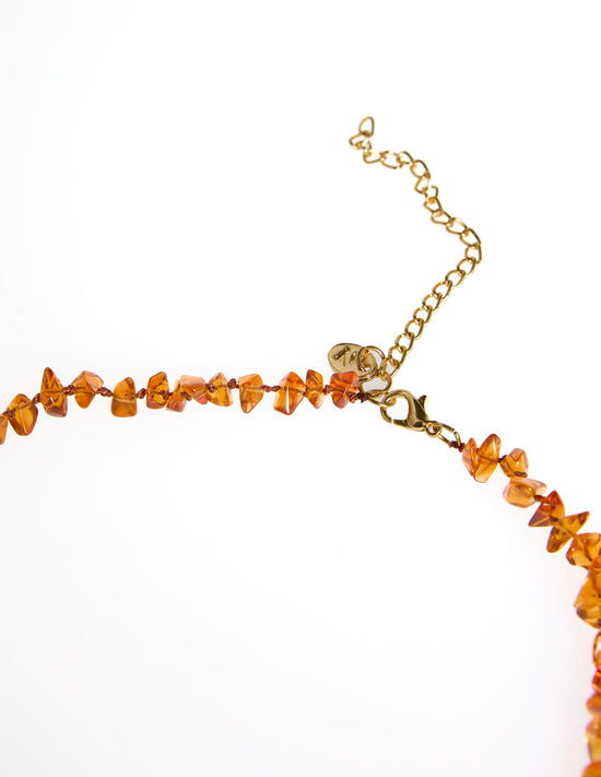 AMBER STONE NECKLACE