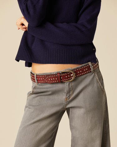 GRAY LOW WAIST DOUBLE BUTTON TROUSERS