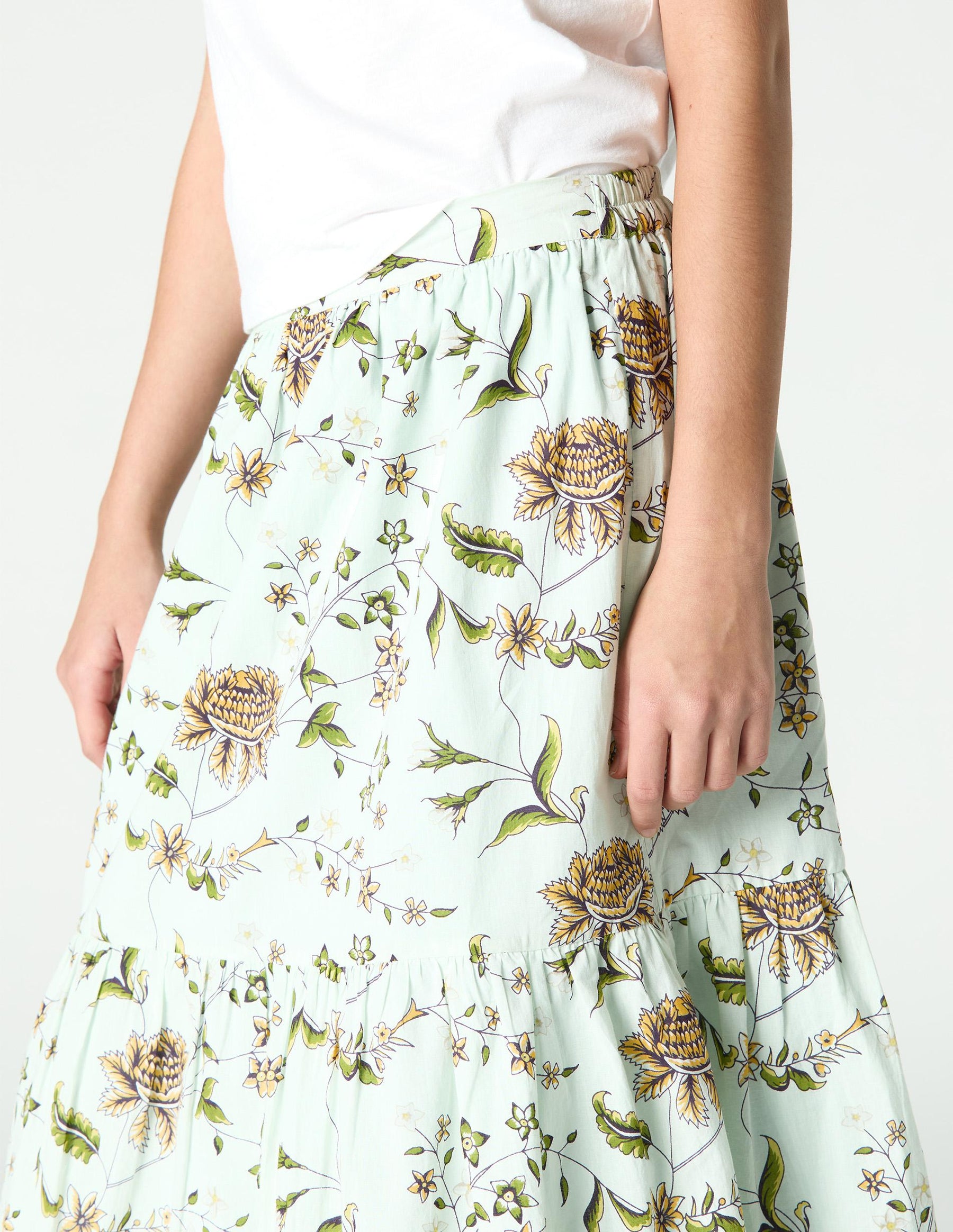 LONG SKIRT INDIAN PRINT SWIPE