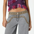 PANTALON CANESU BORDADO GREY
