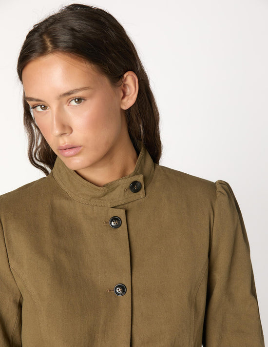BLAZER BOLSILLOS BOTÓN KHAKI
