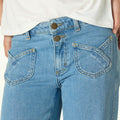 BLUE CROSSED POCKET TROUSERS