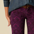 MORAE CORDUROY PRINT TROUSERS