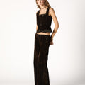 PANTALON FLOCK MARRON