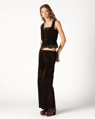 PANTALON FLOCK MARRON