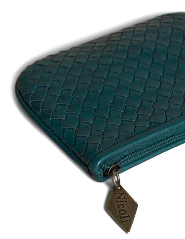 GREEN BRAIDED COIN PURSE