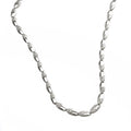 COLLAR CADENA LARGA PLATEADO