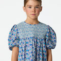 DITSY PRINT DRESS BLUE