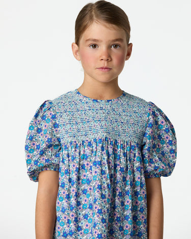 DITSY PRINT DRESS BLUE