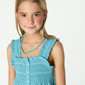 STRAPPY SMOCKED DRESS