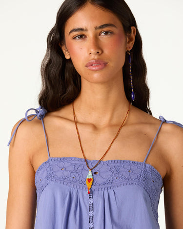 LILAC BRODERIE DRESS