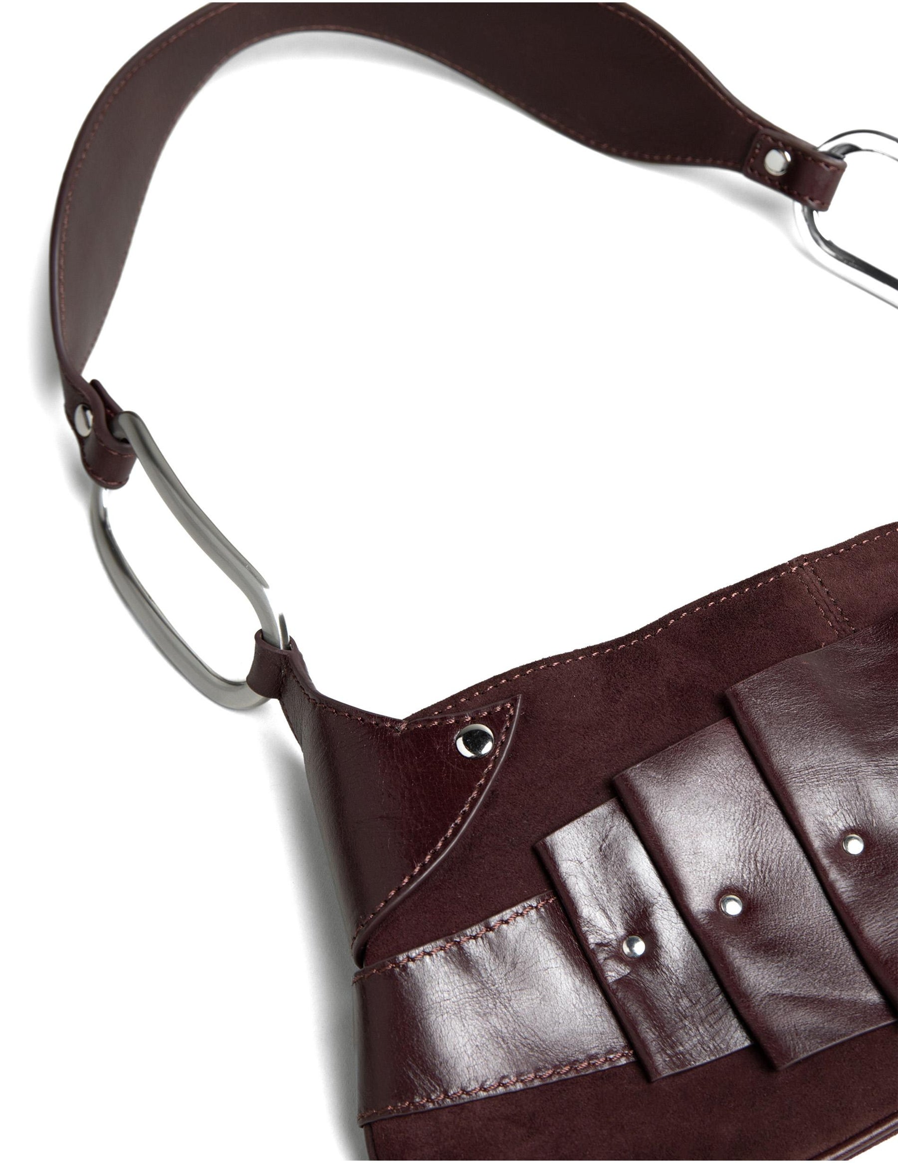 BOLSO PLEATS GRANATE