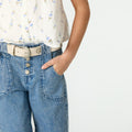 BLUE DENIM POCKET TROUSERS