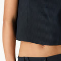 NAVY DIPLOMATIC STRIPE TOP