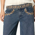 PANTALÓN BORDADO CINTURILLA BLUE