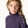 PENSÉE BUTTON TURTLENECK SWEATER
