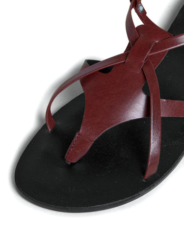 BURGUNDY SANDAL