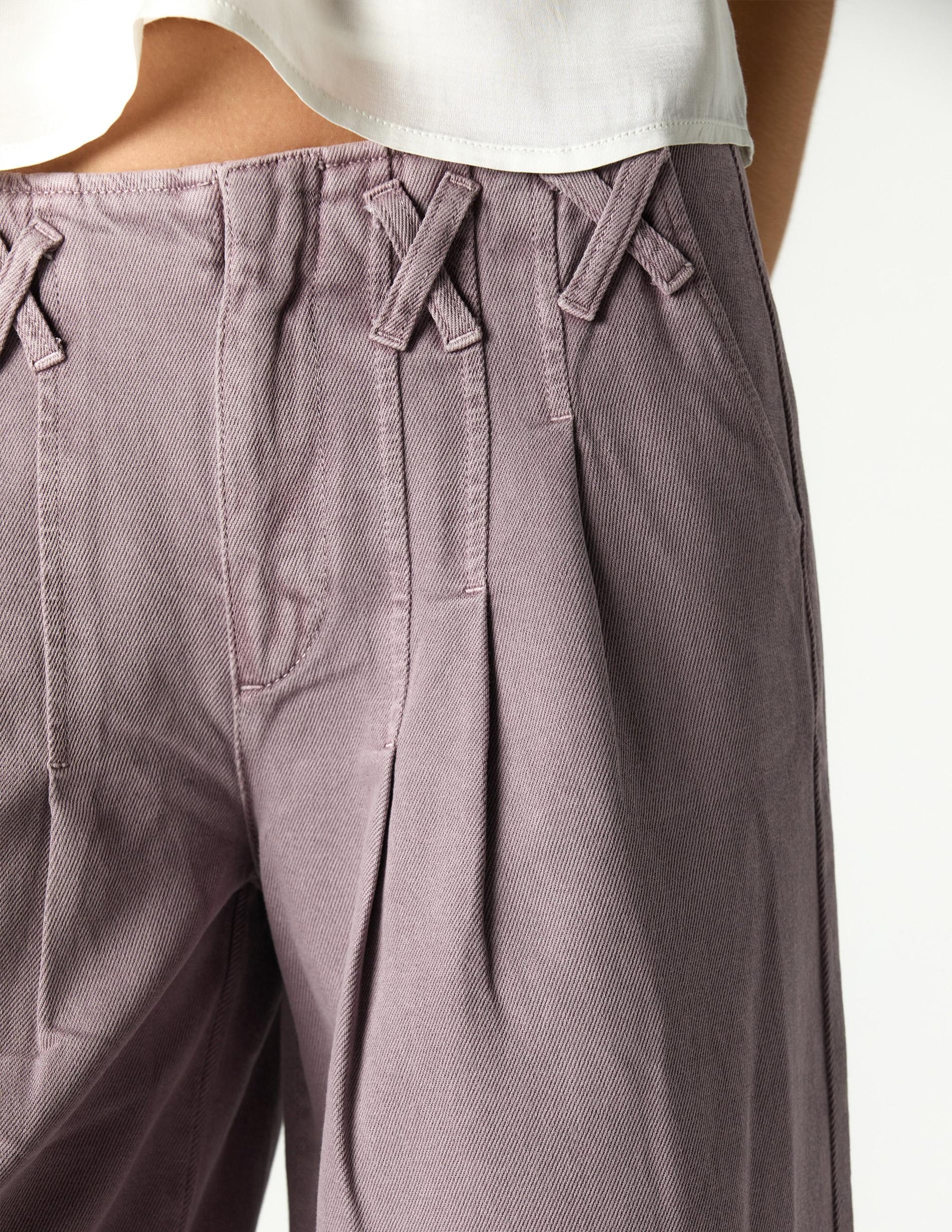 OVERCAST PLEATED TROUSERS