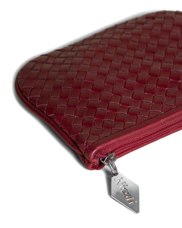 BRAIDED CHERRY COIN PURSE