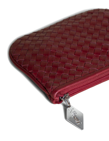 BRAIDED CHERRY COIN PURSE