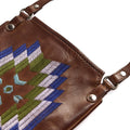 BLUE ETHNIC EMBROIDERED CROSSBODY BAG