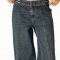 PANTALÓN HEBILLAS CINTURILLA DARK BLUE