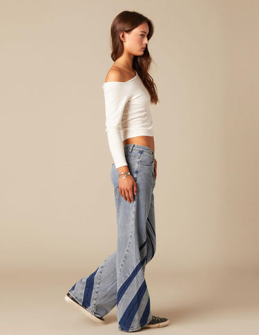 WHITE KNOTTED CROP TOP