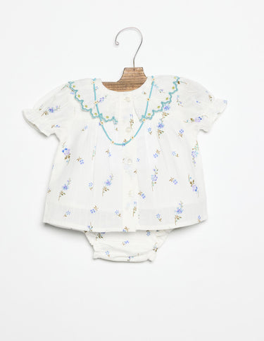 DOBBY KNIT SHIRT BLUE